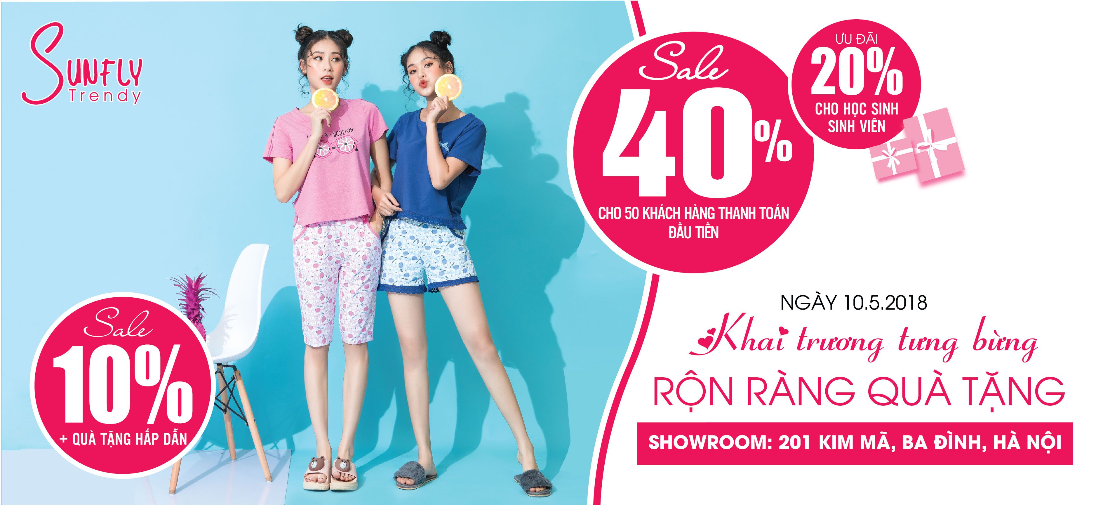 Sunfly chính thức khai trương dòng sản phẩm mới trendy