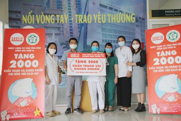 Sunfly tặng 2000 khẩu trang kháng khuẩn chung tay cùng cộng đồng phòng chống dịch covid-19