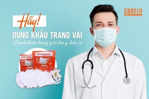 Hãy dành khẩu trang y tế cho các y bác sĩ trong cuộc chiến Covid