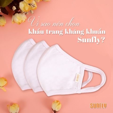Vì sao nên dùng khẩu trang vải kháng khuẩn Sunfly ?