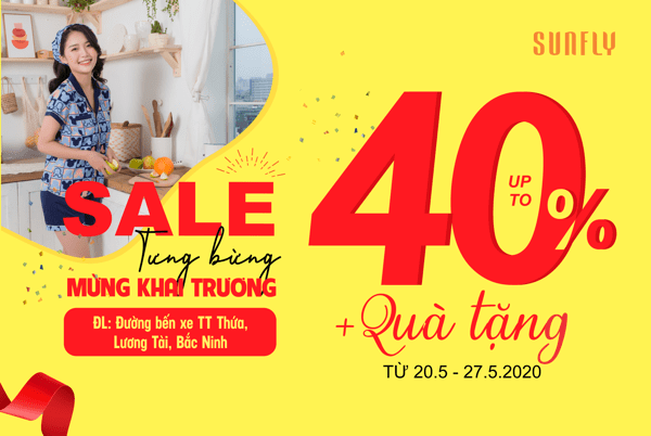 Sunfly từng bừng mừng khai trương cửa hàng Lương Tài- Bắc Ninh
