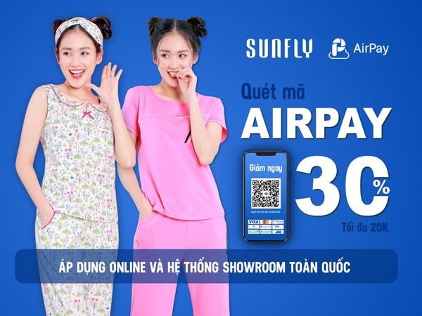 Quét mã AIRPAY – hoàn tiền đến 30%