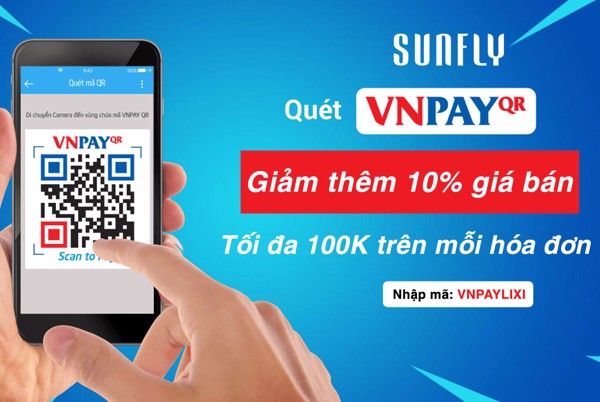 Thời trang Sunfly giảm cực đã khi thanh toán qua VNPAY-QR