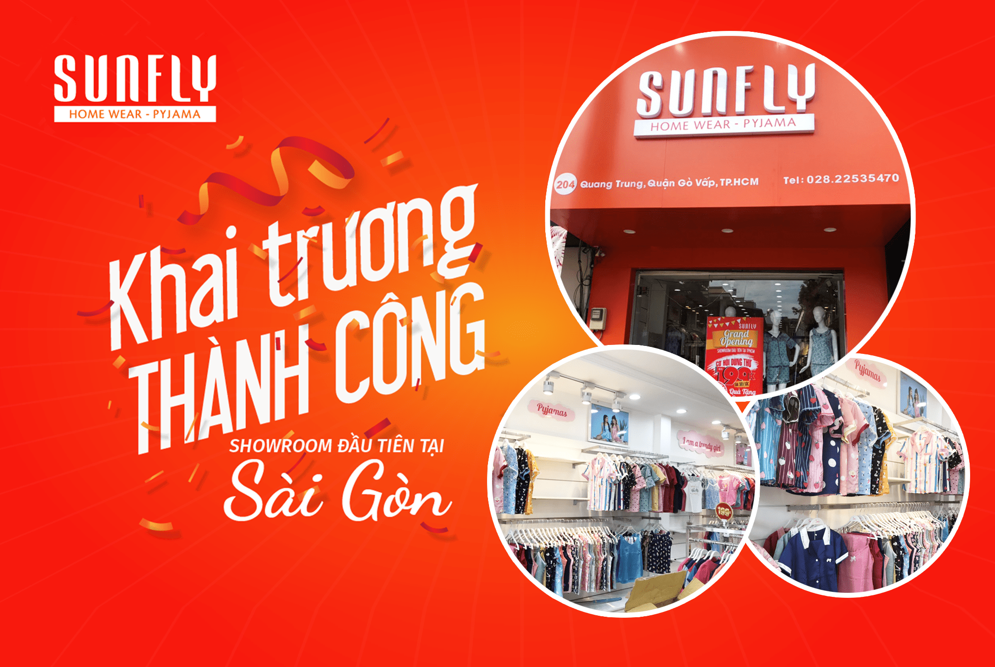 Thương hiệu thời trang mặc nhà cao cấp Sunfly khai trương thành công showroom đầu tiên tại tp Hồ Chí Minh