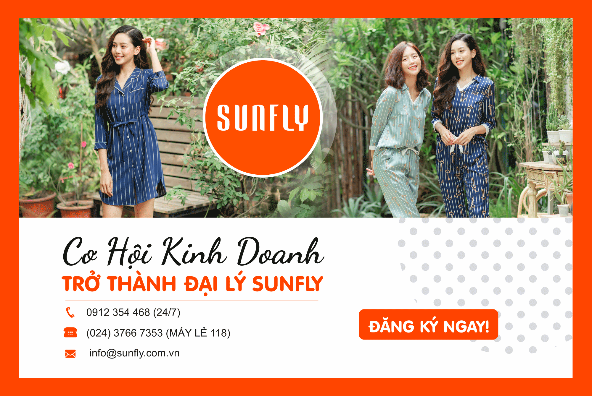 Thời trang mặc nhà cao cấp Sunfly tuyển đại lý