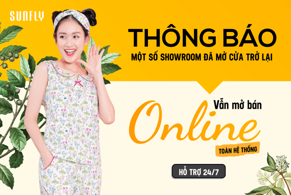 Sunfly thông báo mở cửa lại showroom