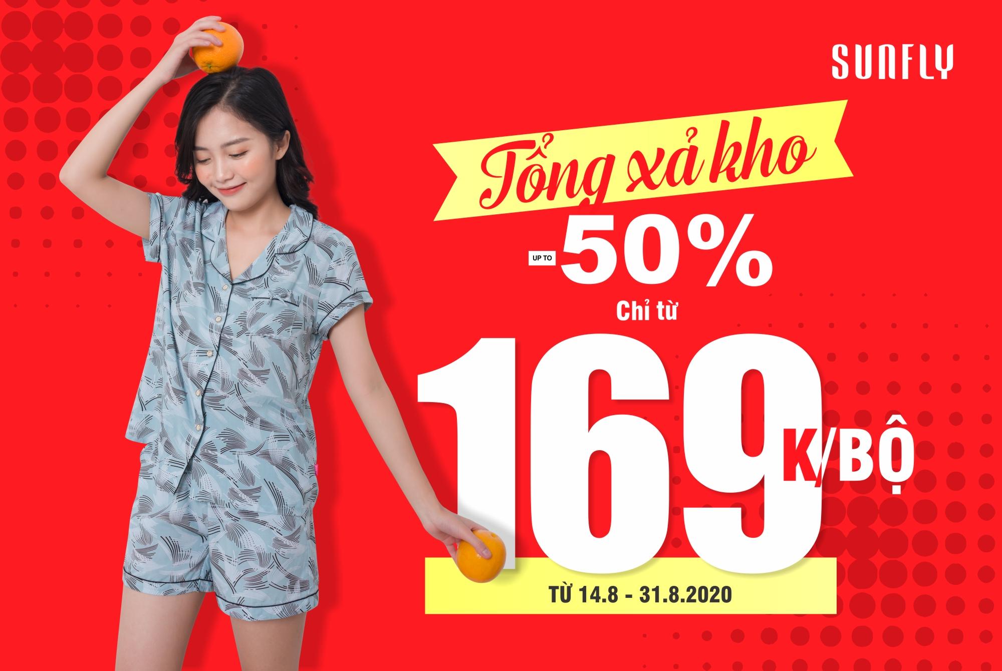 Sunfly tổng xả kho- sale up to 50% chỉ từ 169K toàn bộ sản phẩm