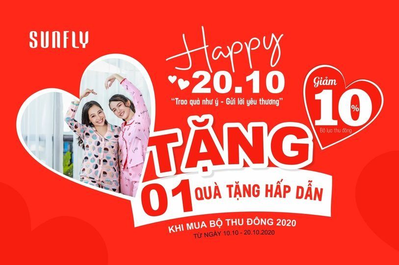 HAPPY 20/10 – Trao quà sức khỏe- chia sẻ yêu thương- Tặng ngay 1 hộp quà hấp dẫn + giảm 10% khi mua 1 bộ lụa thu đông 2020