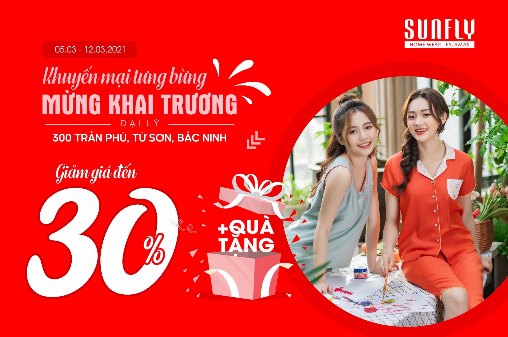 Khuyến mãi tưng bừng mừng khai trương Sunfly Từ Sơn Bắc Ninh