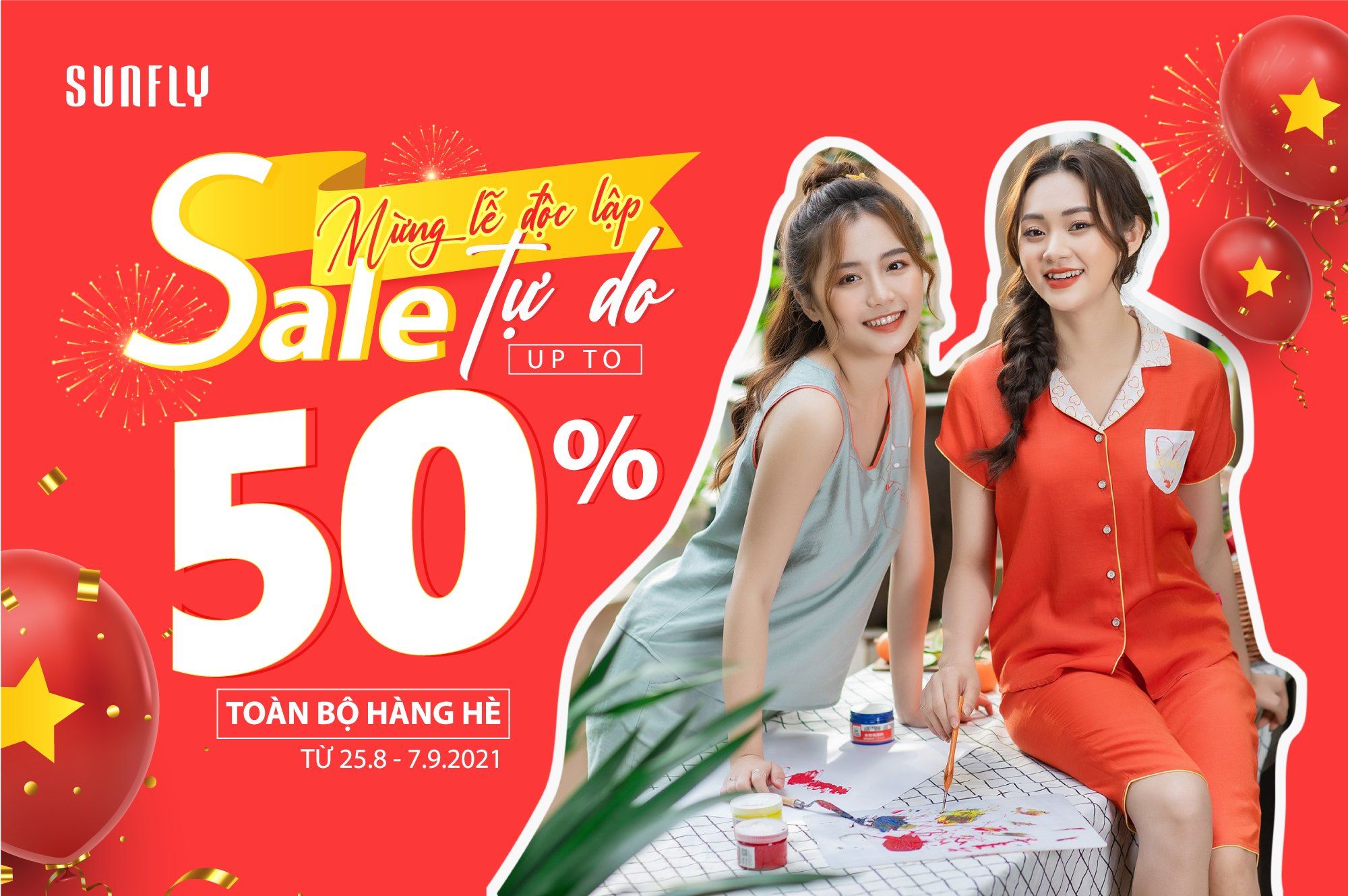 MỪNG LỄ ĐỘC LẬP - SALE TỰ DO UPTO 50% TOÀN BỘ HÀNG HÈ