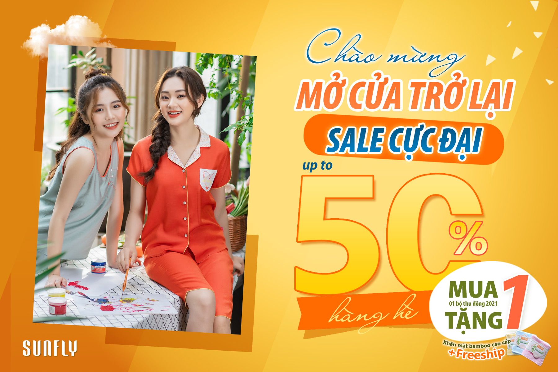 CHÀO MỪNG MỞ CỬA TRỞ LẠI – SALE CỰC ĐẠI UPTO50% + QUÀ TẶNG HẤP DẪN