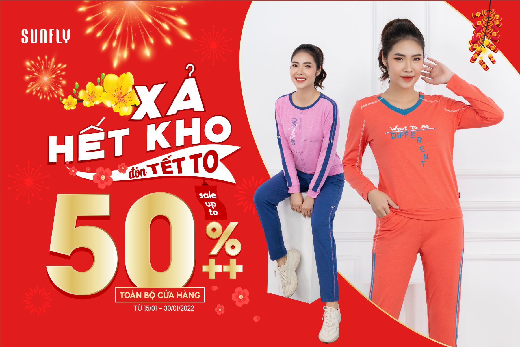 XẢ HẾT KHO – ĐÓN TẾT TO - SALE UPTO 50% TOÀN BỘ CỬA HÀNG
