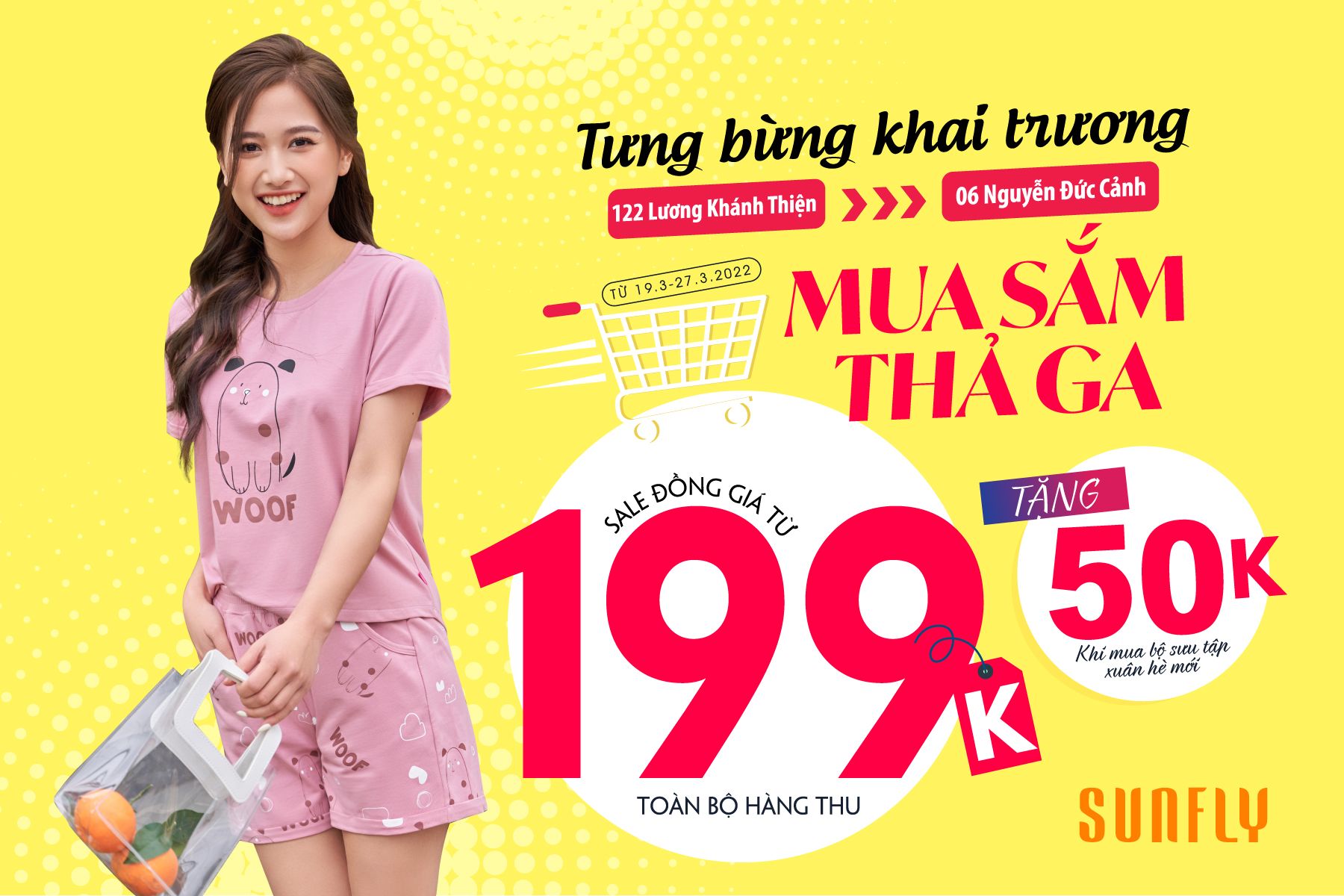 SUNFLY TƯNG BỪNG KHAI TRƯƠNG CHUYỂN ĐỊA ĐIỂM TỪ 122 LƯƠNG KHÁNH THIỆN SANG 06 NGUYỄN ĐỨC CẢNH – TP HẢI PHÒNG