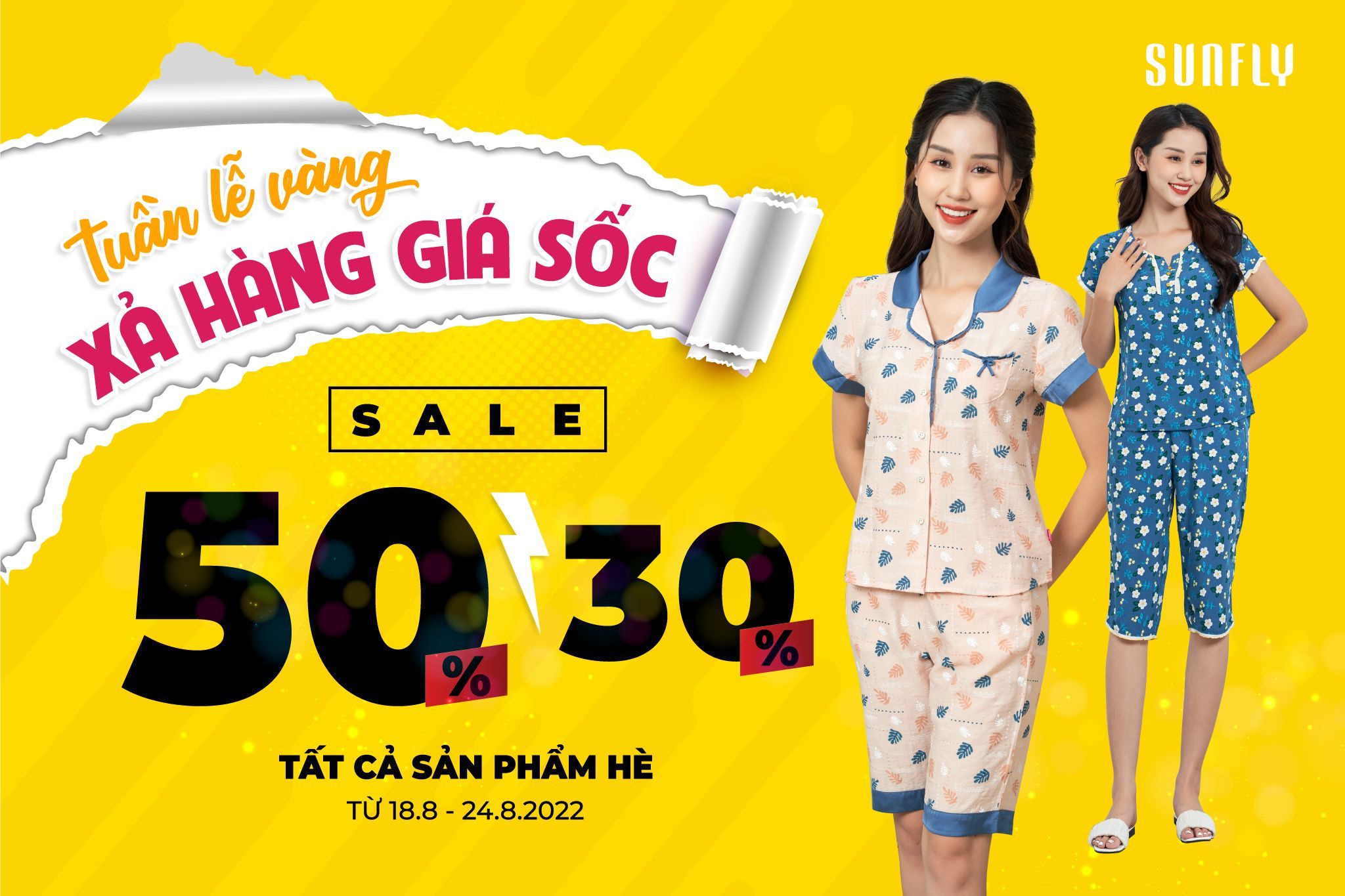 BÙNG NỔ ƯU ĐÃI CUỐI MÙA – TUẦN LỄ VÀNG, XẢ HÀNG GIÁ SỐC SALE 50% - 30% TOÀN BỘ SẢN PHẨM HÈ