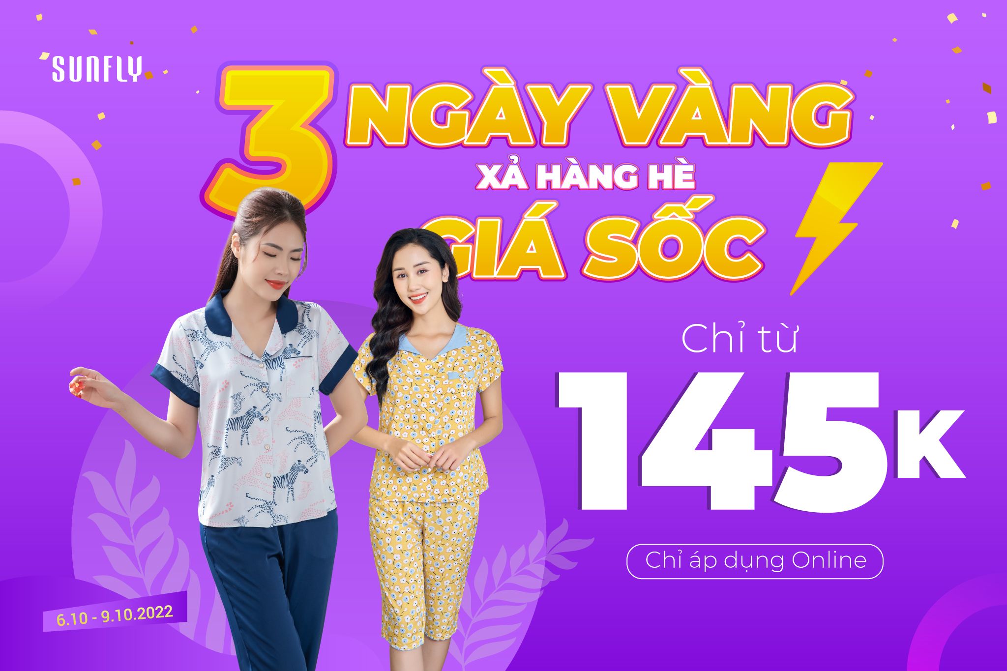 3 NGÀY VÀNG XẢ HÀNG HÈ CỰC SỐC ĐỒNG GIÁ CHỈ TỪ 145K