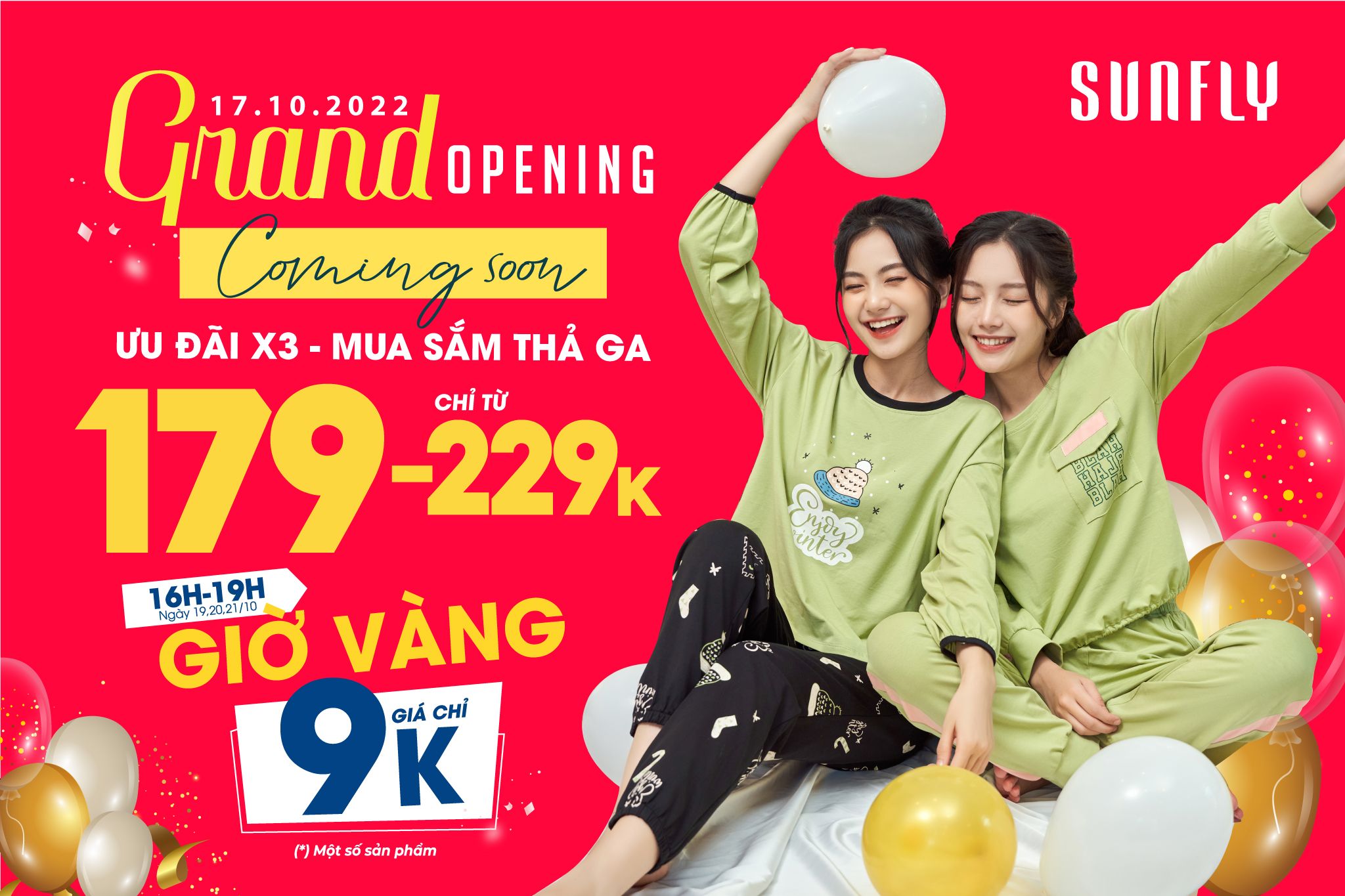 SHOWROOM SUNFLY TP TỪ SƠN COMING SOON - ƯU ĐÃI X3, MUA SẮM THẢ GA