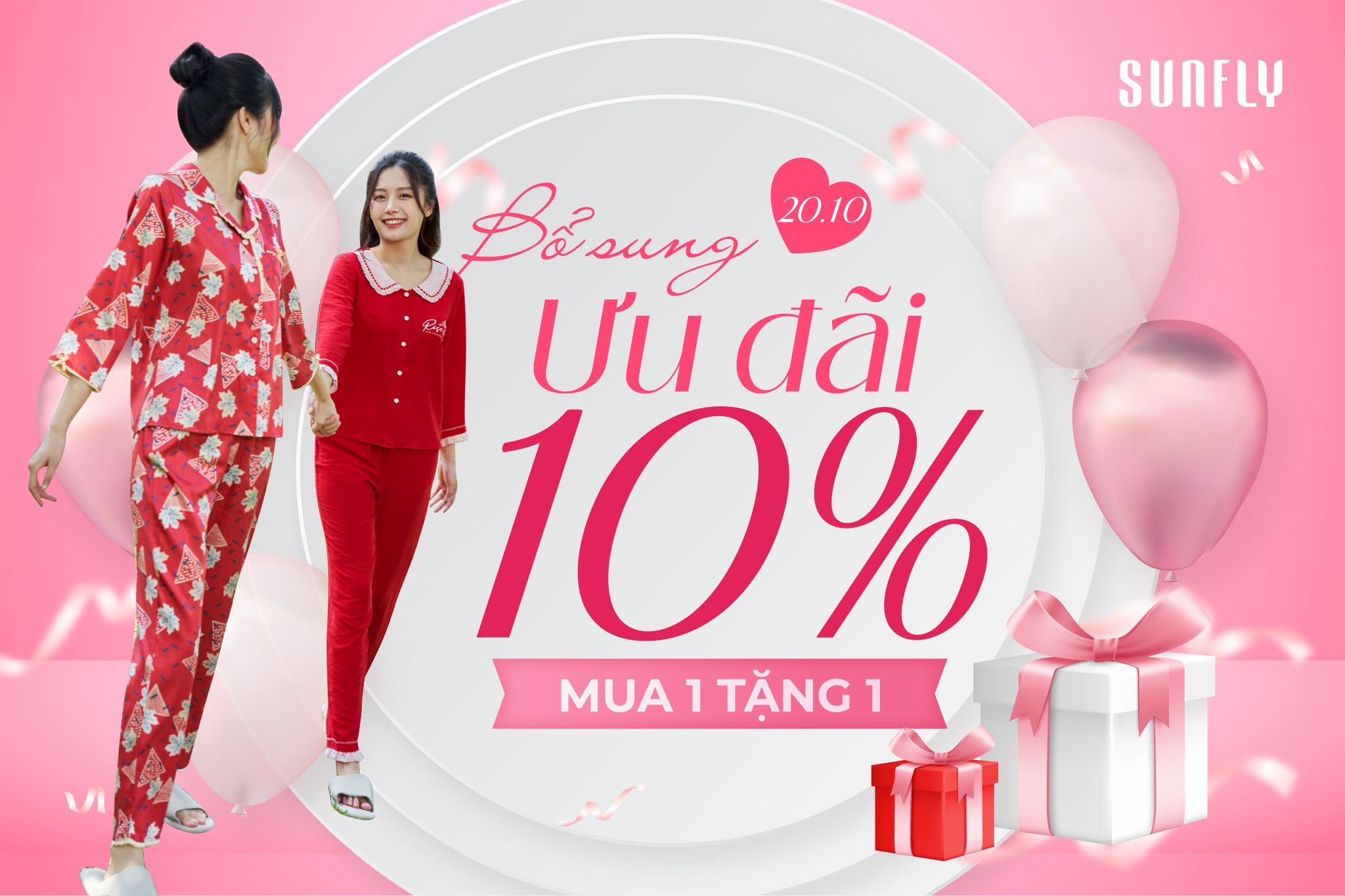 BỔ SUNG ƯU ĐÃI 20/10: MUA 1 TẶNG 1, SALE 10% ITEMS THU ĐÔNG