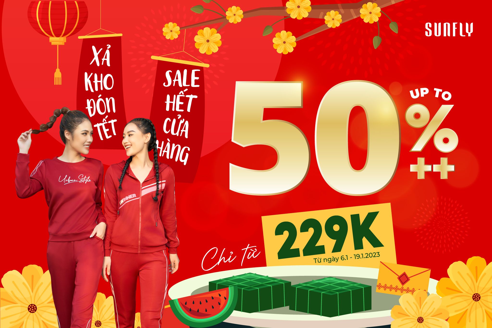 XẢ KHO ĐÓN TẾT, SALES HẾT CỬA HÀNG UPTO 50%++, CHỈ TỪ 229K