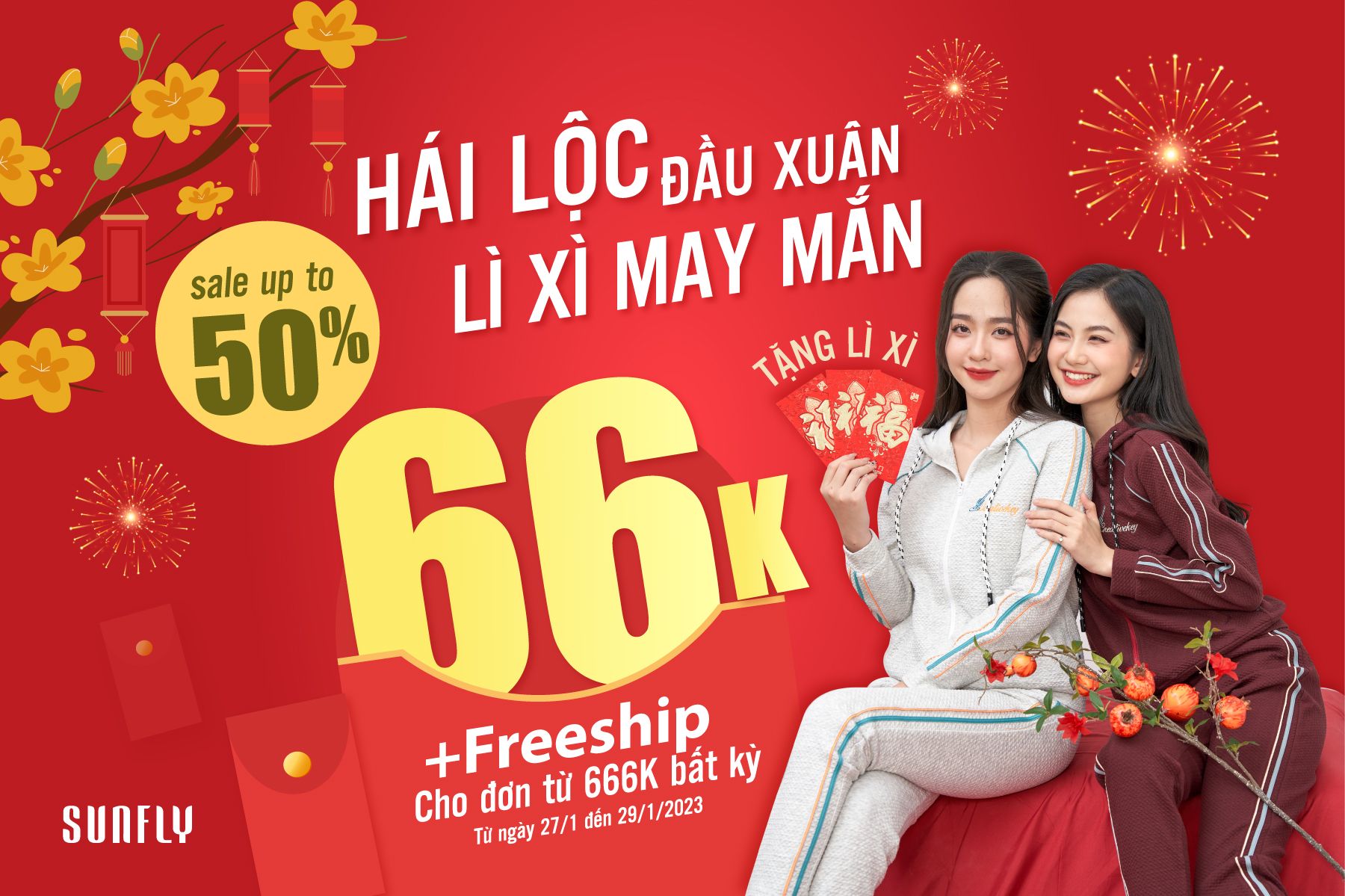 HÁI LỘC ĐẦU NĂM – LÌ XÌ MAY MẮN 66K + FREESHIP ĐƠN TỪ 666K