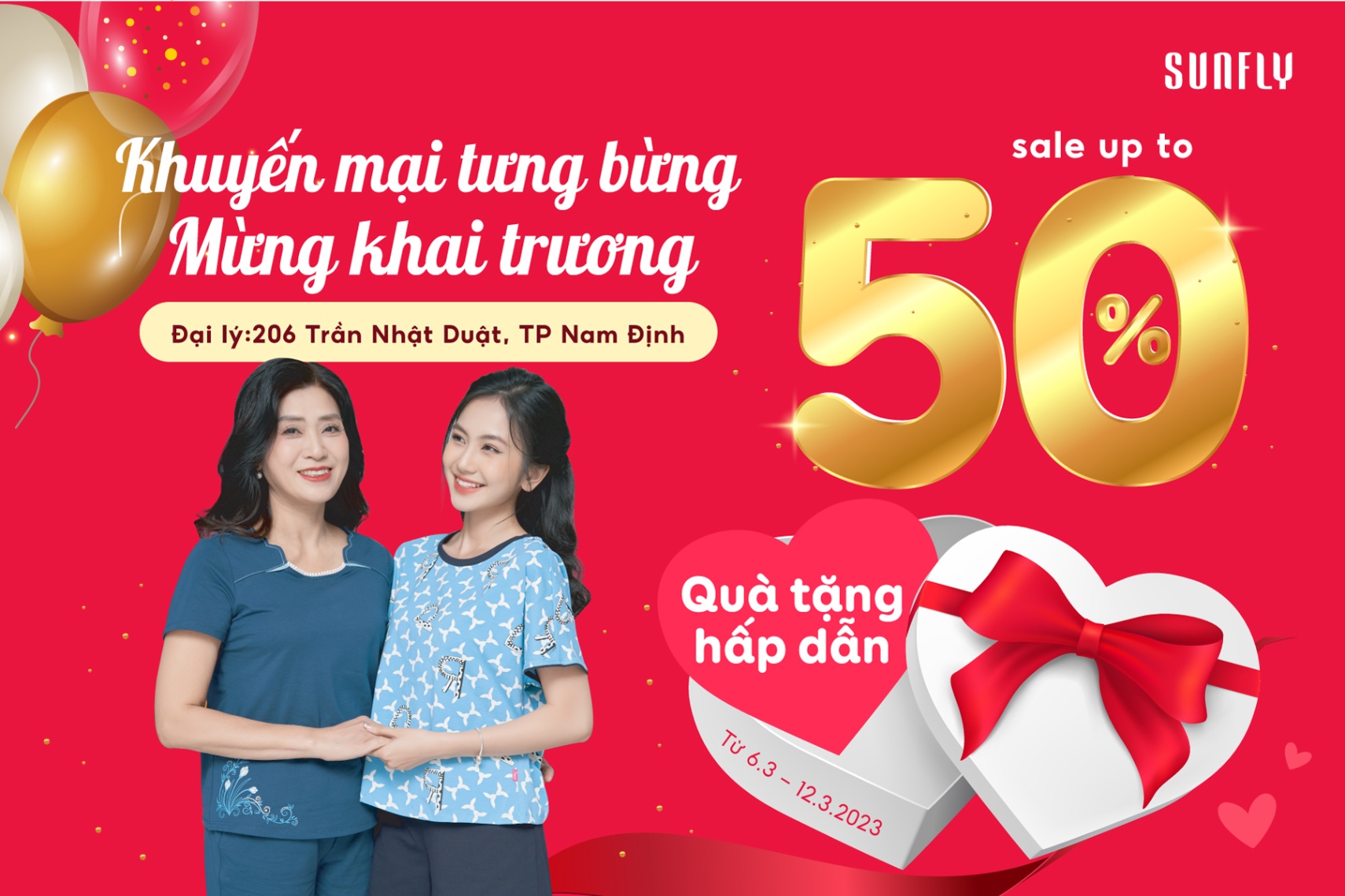 KHUYẾN MẠI TƯNG BỪNG, MỪNG KHAI TRƯƠNG - SALE UP TO 50% + QUÀ TẶNG HẤP DẪN