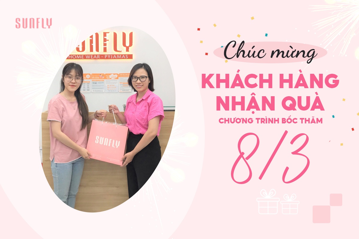 CHÚC MỪNG KHÁCH HÀNG NHẬN QUÀ CHƯƠNG TRÌNH BỐC THĂM MAY MẮN 8/3