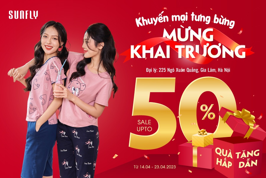 KHUYẾN MẠI TƯNG BỪNG, MỪNG KHAI TRƯƠNG - SALE UP TO 50% + QUÀ TẶNG