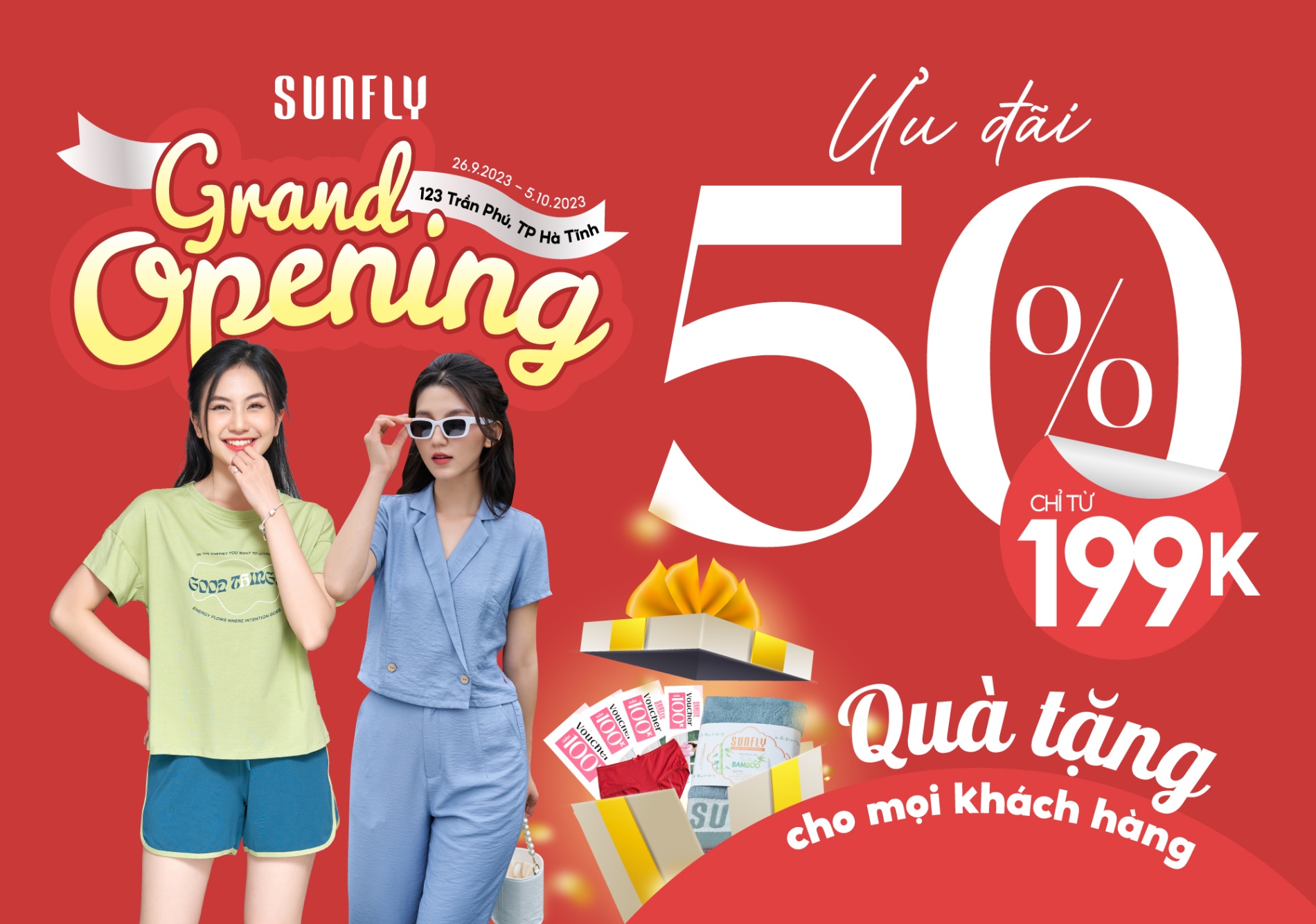 Sunfly tưng bừng khai trương showroom mới tại 123 Trần Phú, Hà Tĩnh