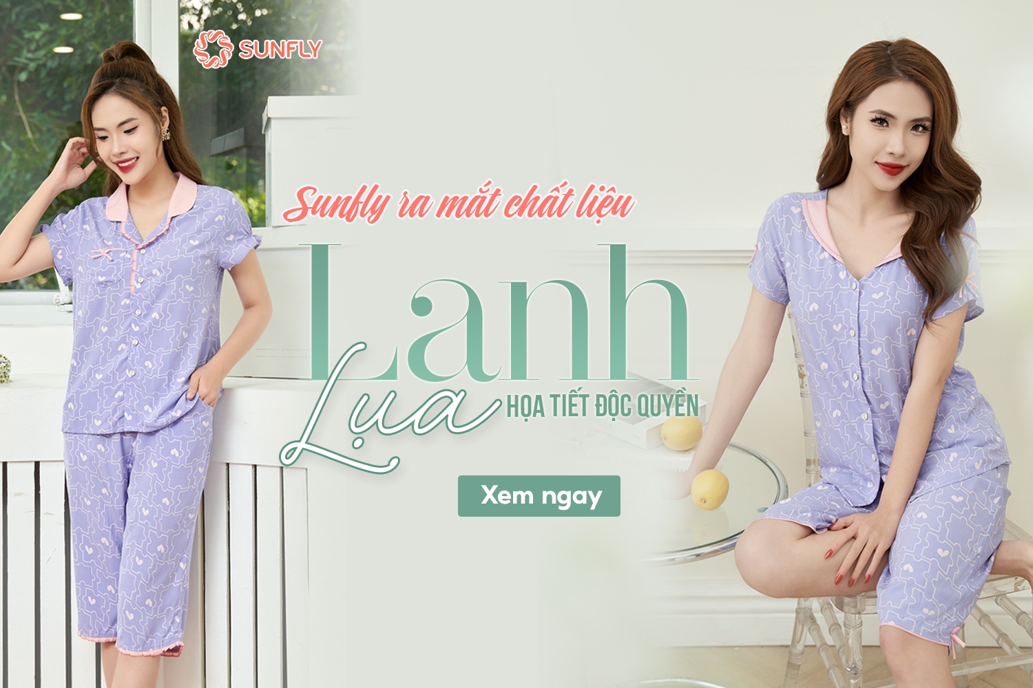 SUNFLY RA MẮT CHẤT LIỆU LANH LỤA HỌA TIẾT ĐỘC QUYỀN - CHẤT LIỆU GIẢI NHIỆT NGÀY HÈ