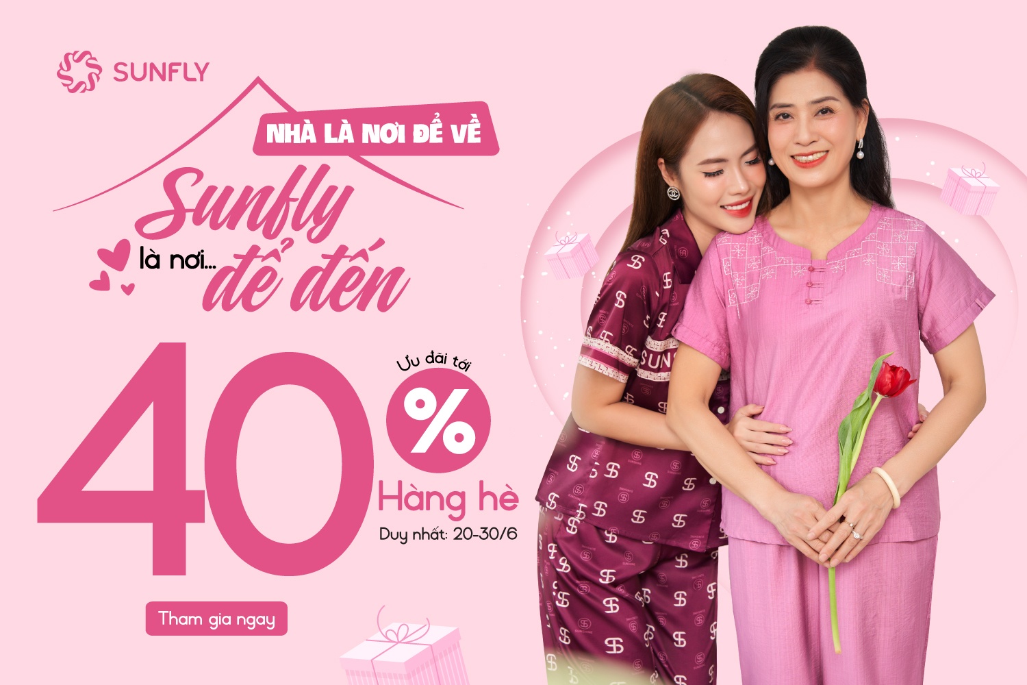 NHÀ LÀ NƠI ĐỂ VỀ - SUNFLY LÀ NƠI ĐỂ ĐẾN - ƯU ĐÃI TỚI 40% HÀNG HÈ