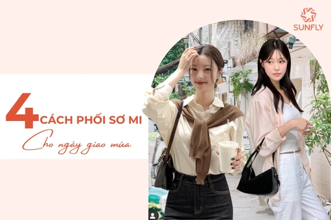 4 CÁCH PHỐI SƠ MI DÀI TAY CHO NGÀY GIAO MÙA