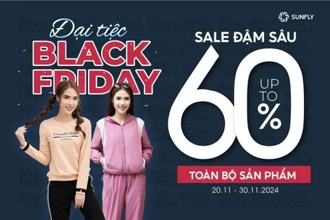 🎊 ĐẠI TIỆC BLACK FRIDAY, SALE ĐẬM SÂU UPTO 60% TOÀN BỘ SẢN PHẨM 🎊