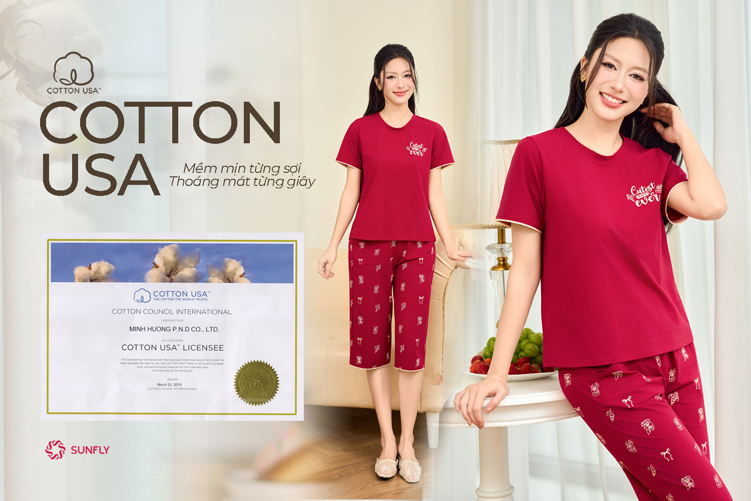 COTTON USA – MỀM MỊN TỪNG SỢI, THOÁNG MÁT TỪNG GIÂY