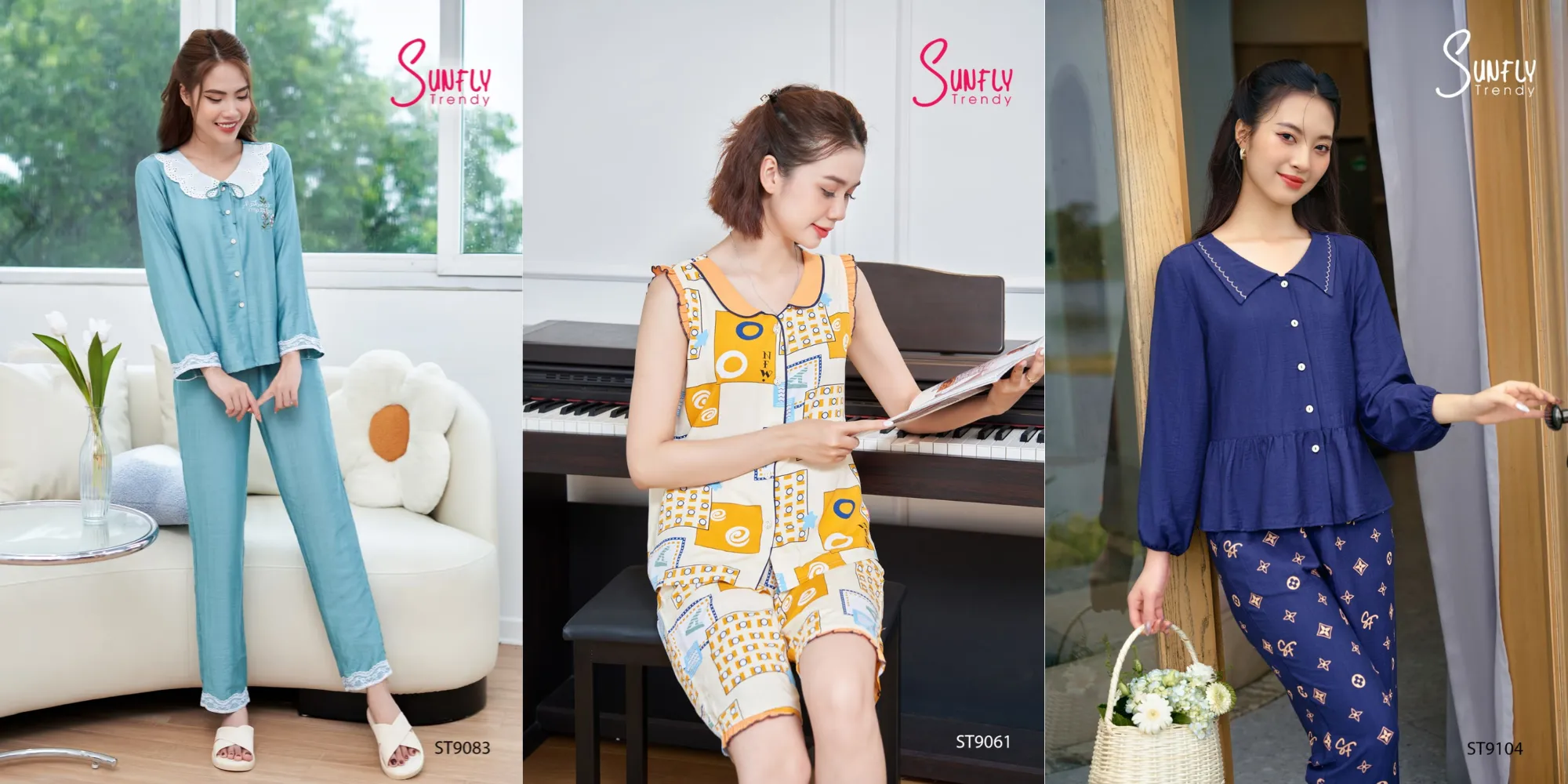 Pyjama linen cách điệu