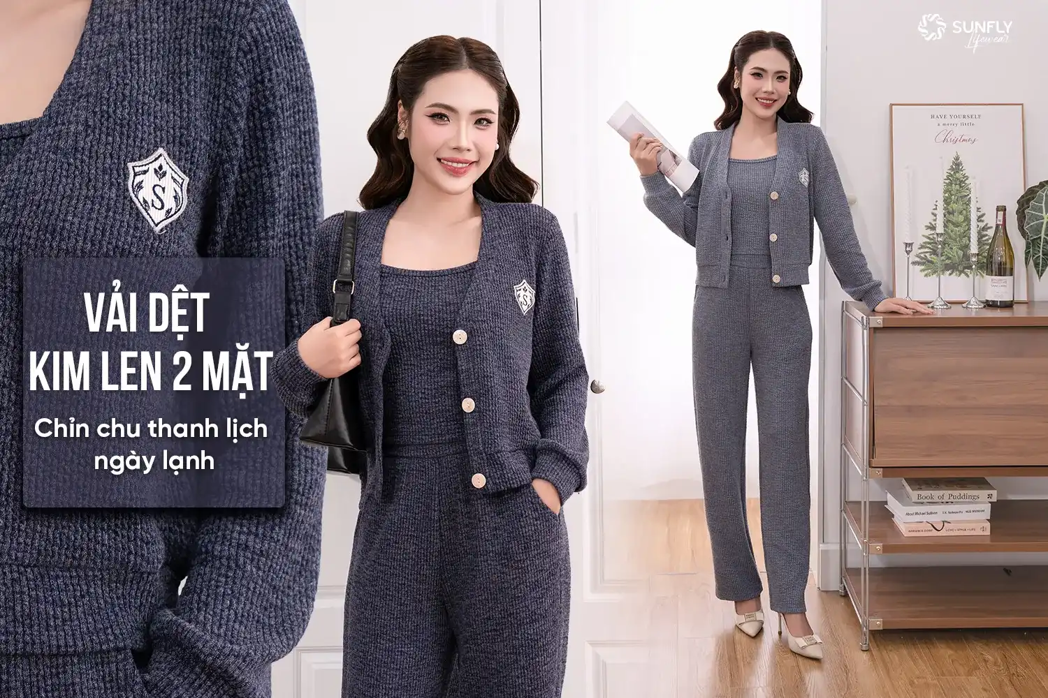 VẢI DỆT KIM LEN 2 MẶT - CHỈN CHU THANH LỊCH NGÀY LẠNH