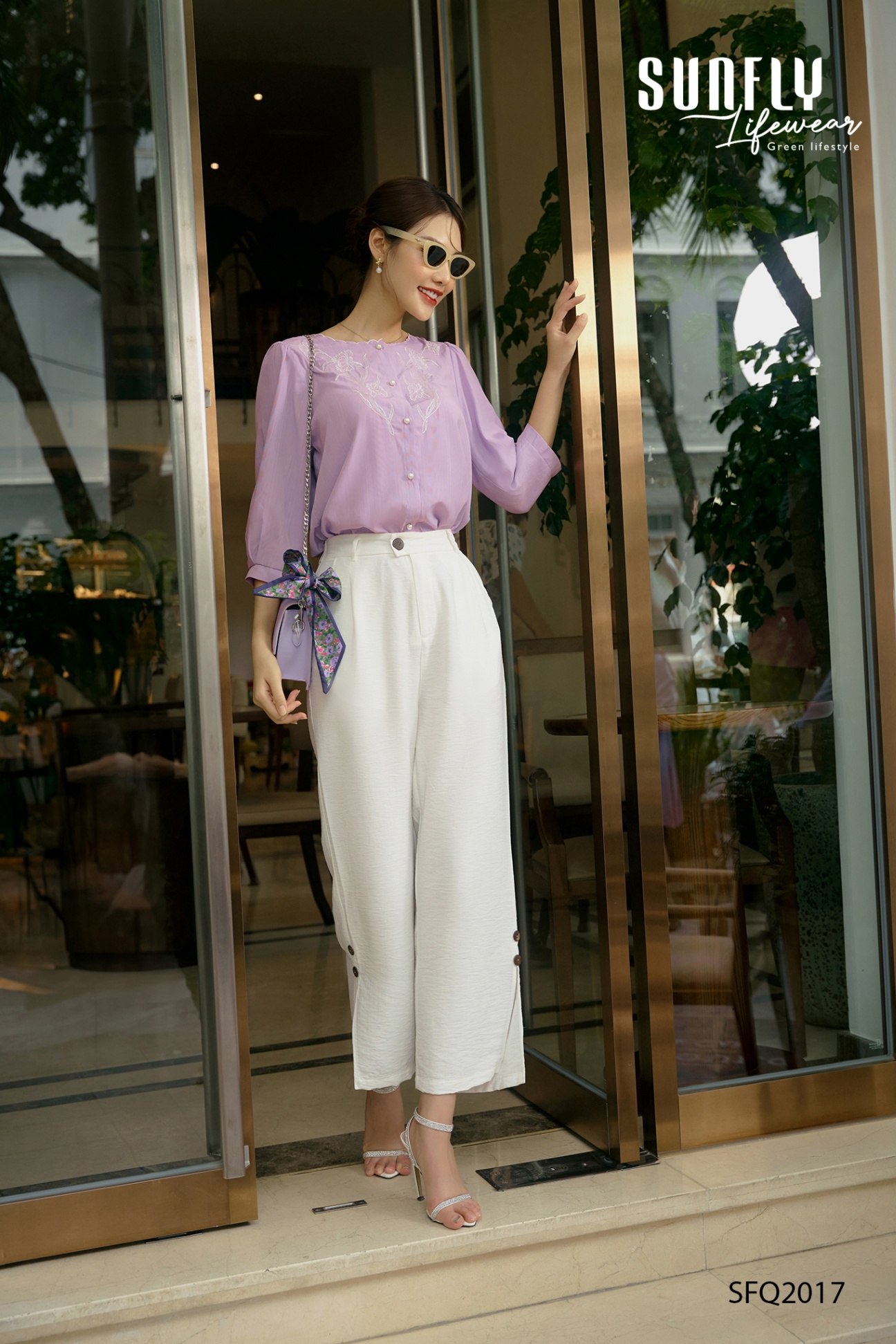 Quần linen tưng suông dài SFQ2017 giá 329.000đ