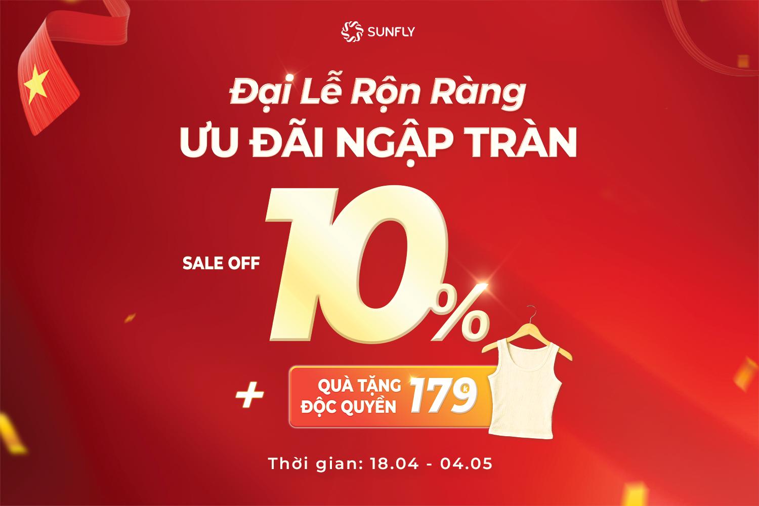 ưu đãi đại lễ 30/4 - 1/5