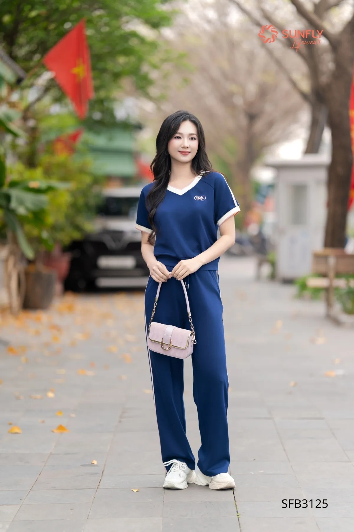 Set đồ nữ poly cotton 2da áo cộc quần dài