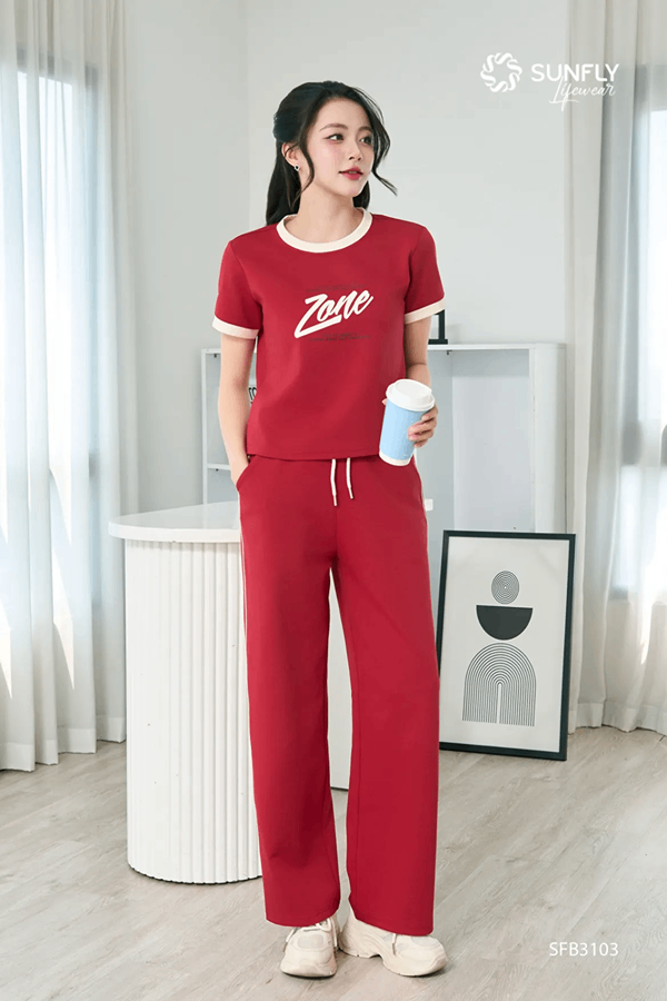 Set đồ nữ poly cotton 2da áo cộc quần dài SFB3103 giá 659,000 vnđ