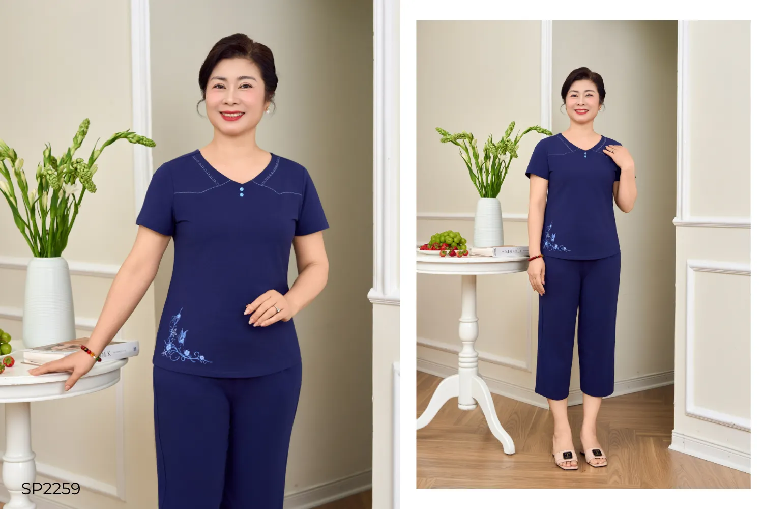 Set mặc nhà tặng mẹ 8/3 thanh lịch