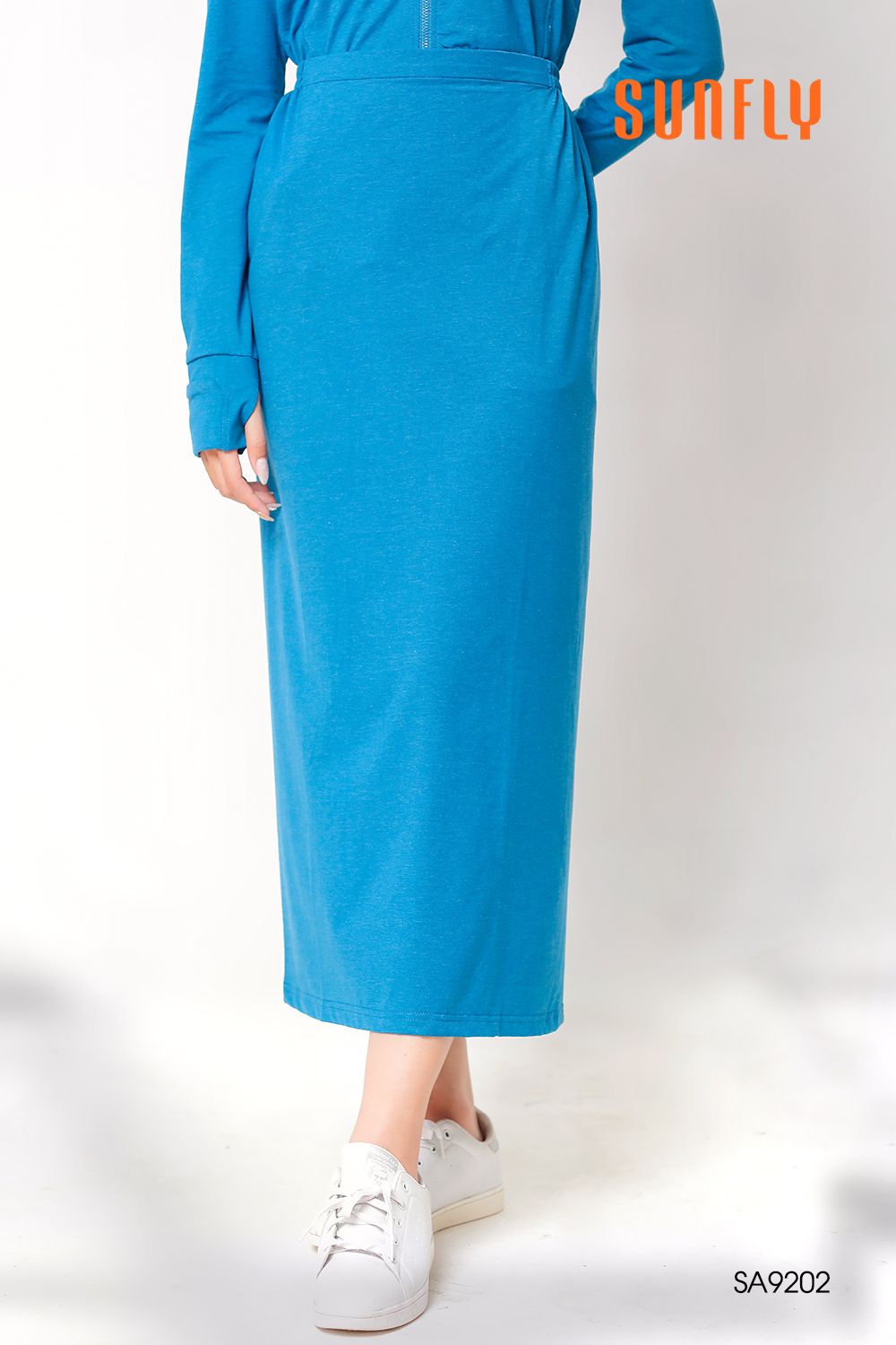 Chân váy cotton chống nắng SA9202 M xanh