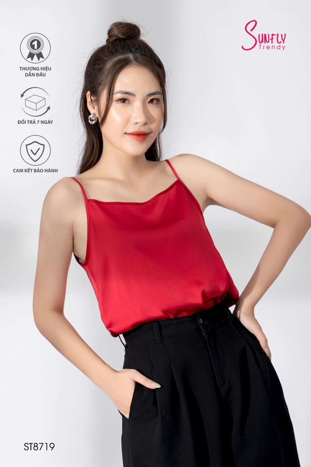 Áo hai dây lụa ST8719