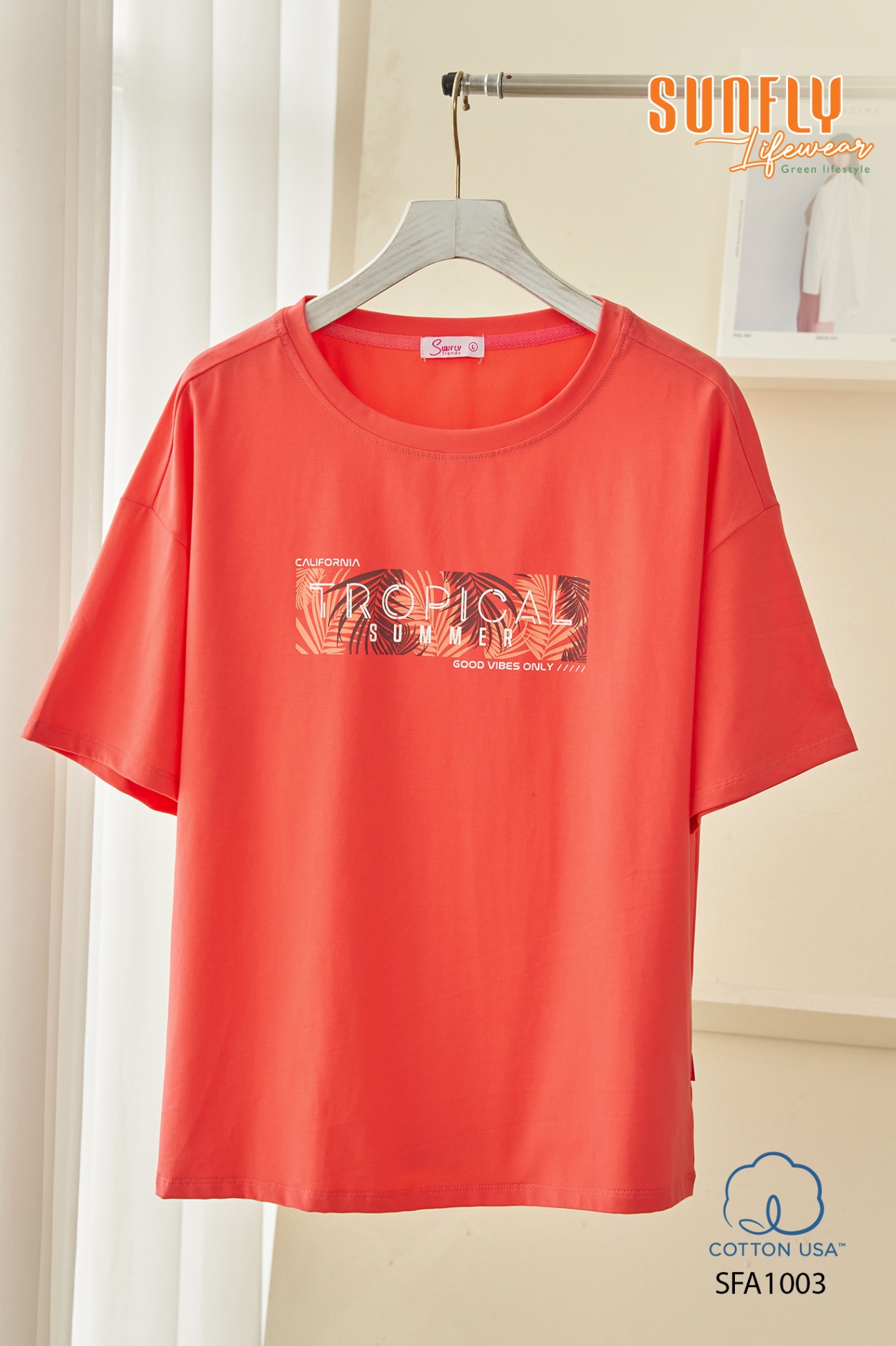 Áo phông cotton cộc tay SFA1003