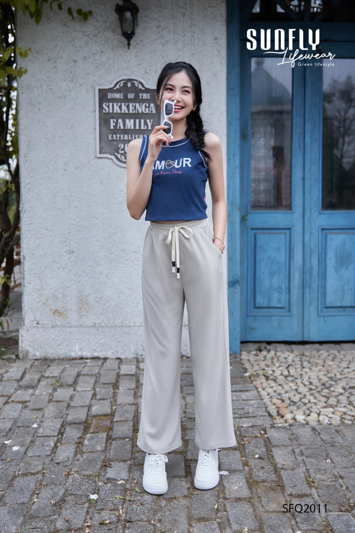 Quần dài tổ ong ống suông SFQ2011