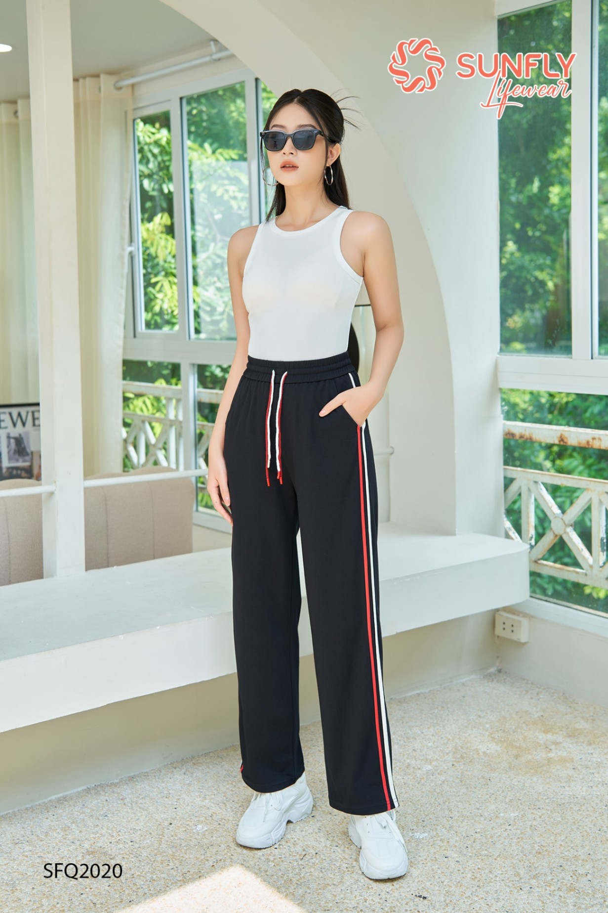 Quần dài thun tổ ong dáng xuông SFQ2020