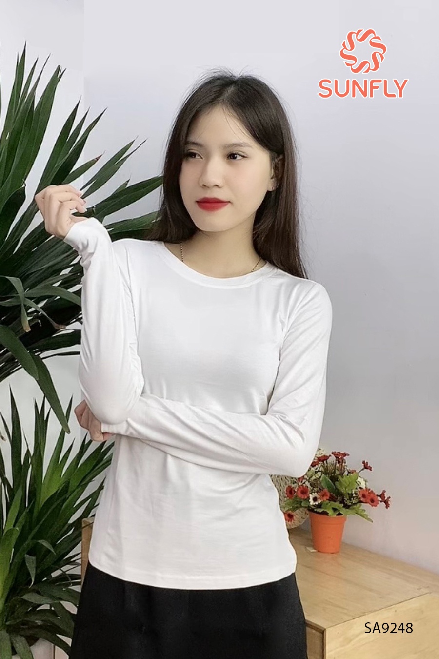 Áo thun giữ nhiệt cổ tròn SA9248