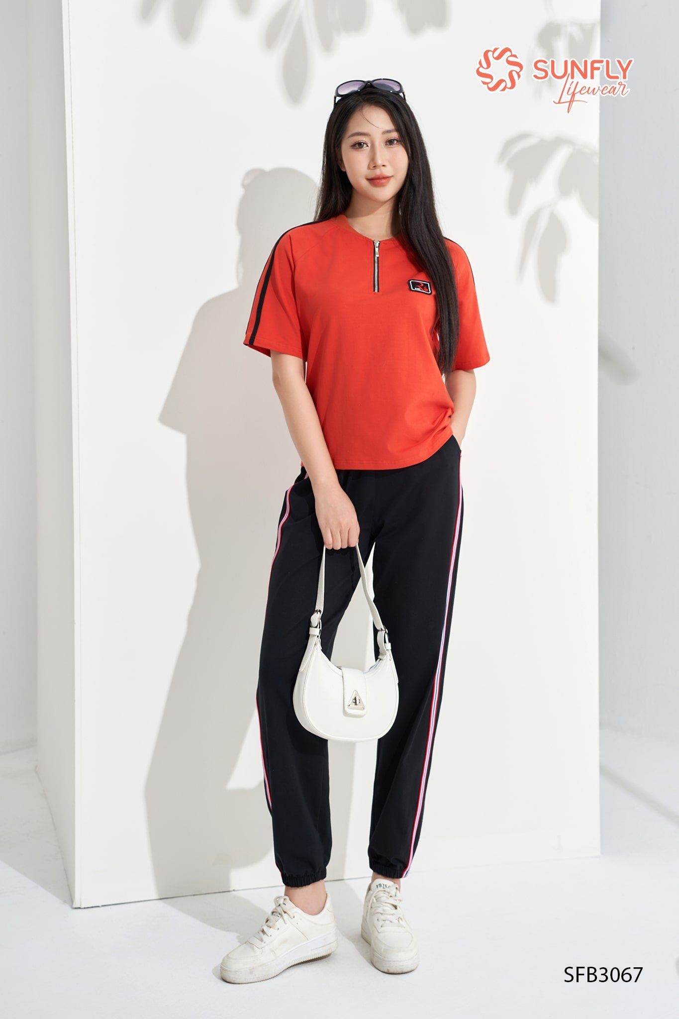 Set đồ nữ cotton compact áo cộc quần dài SFB3067