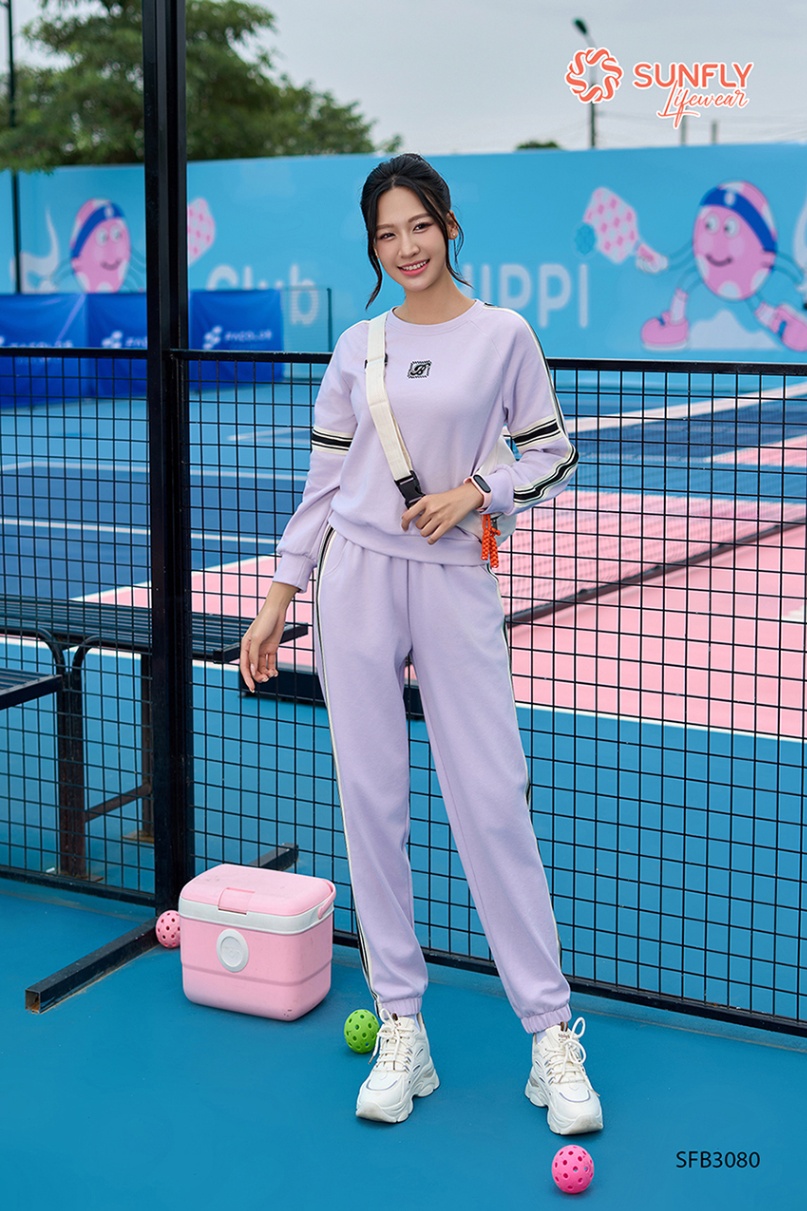 Set đồ nữ interlock 2 da áo dài quần dài SFB3080