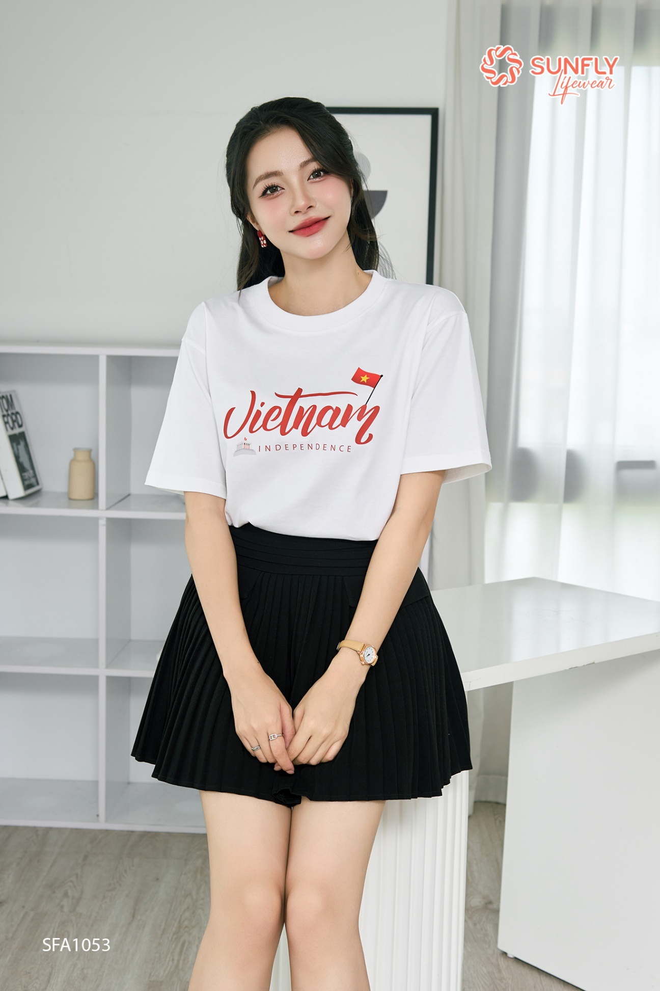 Áo phông nữ cotton oversize SFA1053