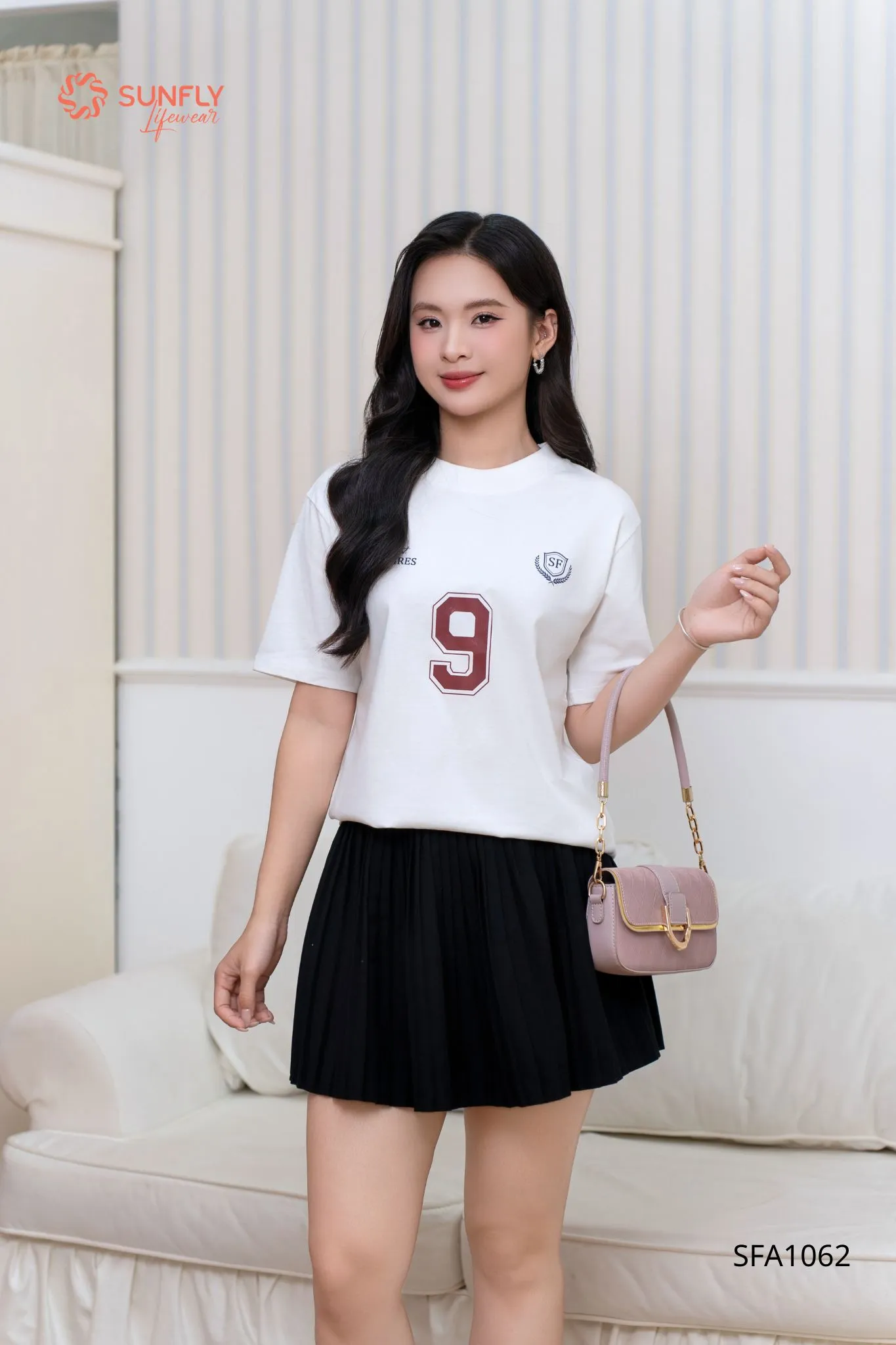 Áo phông nữ cotton oversize SFA1062