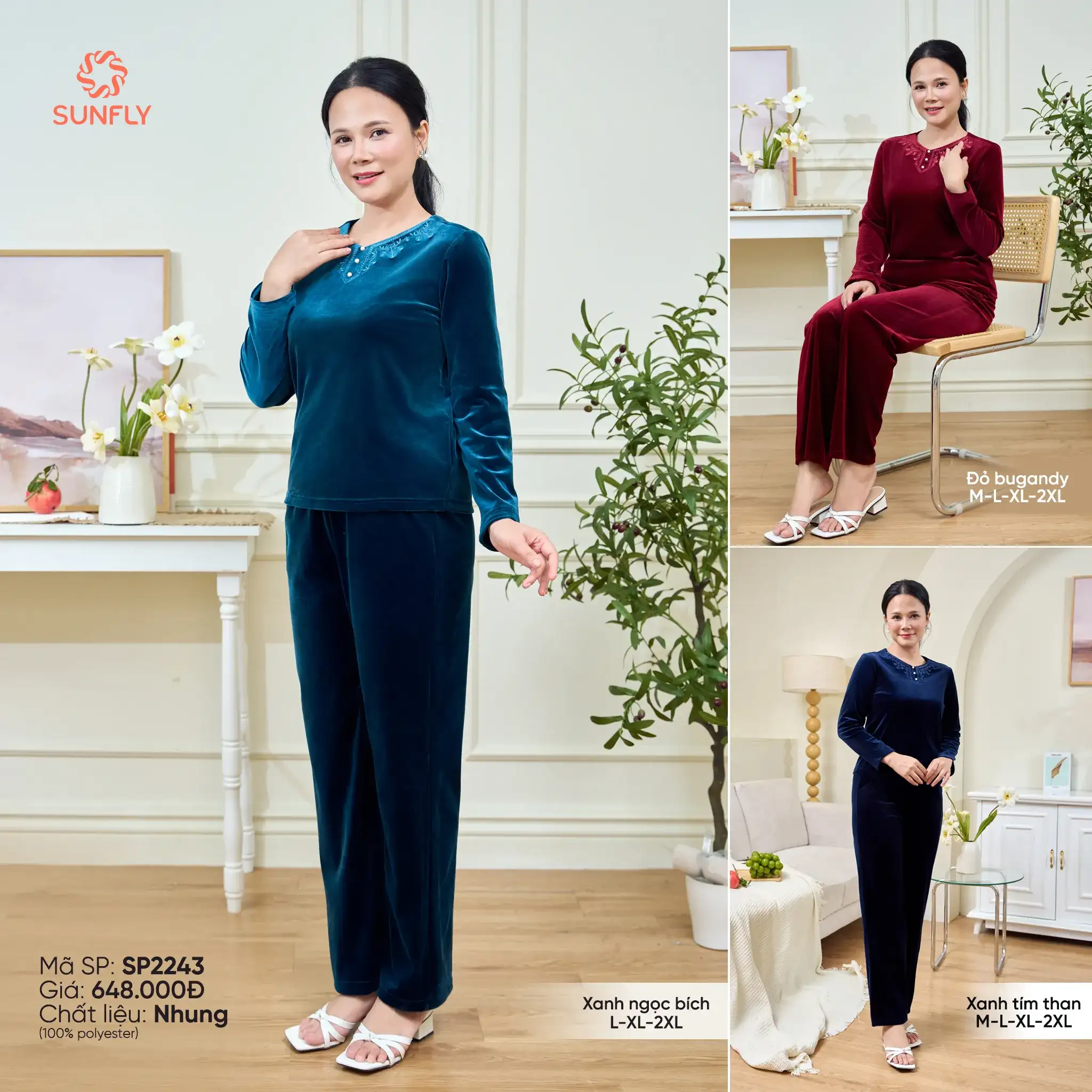 size và bảng màu sản phẩm